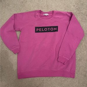 Peloton purple pink crewneck sweatshirt